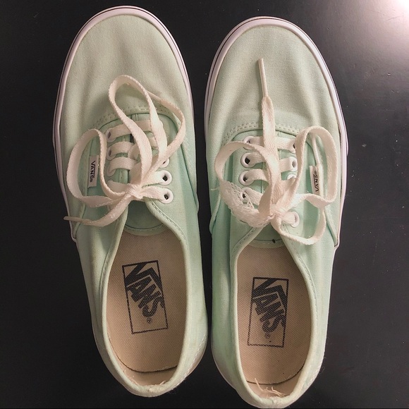Vans Shoes - mint light blue/green vans